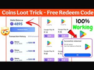 Free Redeem Code App Se Google Play Redeem Code Kaise Le