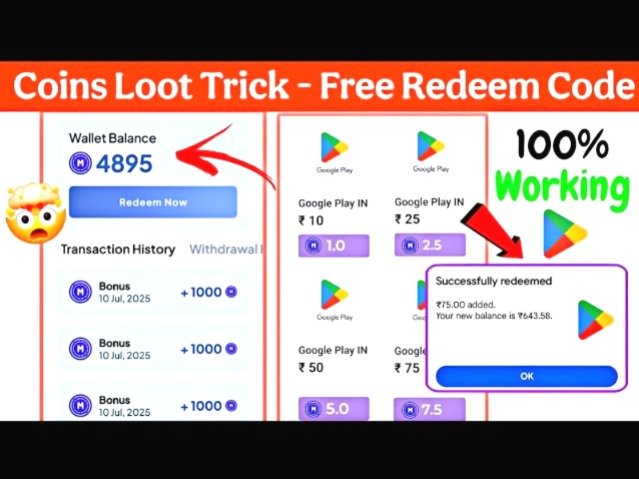 Free Redeem Code App Se Google Play Redeem Code Kaise Le